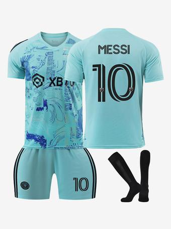 Hombre Camiseta Neymar #10 Azul Blanco Equipación Tercera 2022/23 La Camisa  Argentina