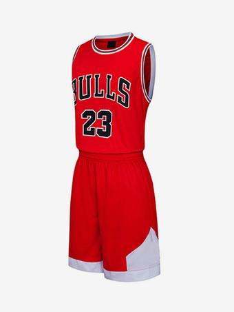 Maillot De Basketball BULLS Jordan No 23 Gar on 2 Pi ces Pour