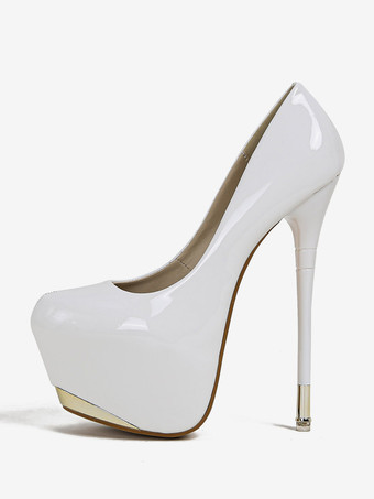 レディースセクシーハイヒールスティレットヒールパテントレザーパンプス