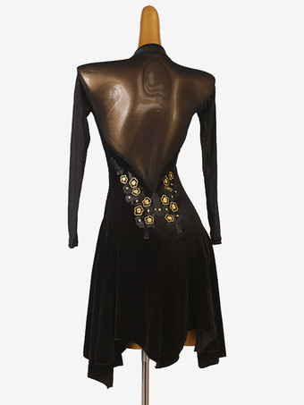 ラテンダンスドレス レッド レディース ライクラスパンデックス ドレス ダンス衣装