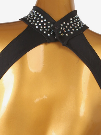 ラテン ダンス ドレス ブラック レディース ライクラスパンデックス ドレス ダンスウェア