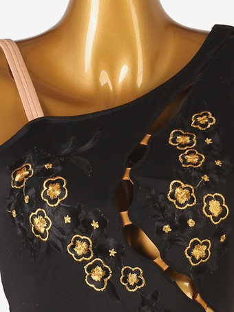 ラテンダンスドレス ブラック レディース ライクラスパンデックス ドレス ダンスコスチューム