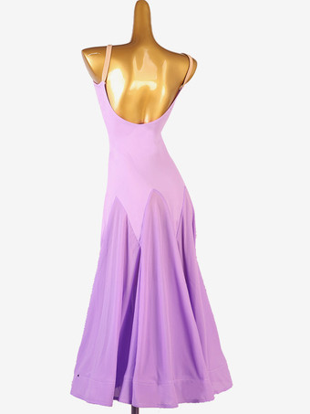 社交ダンス衣装 フューシャピンク レディース ライクラスパンデックス ドレス ダンスドレス