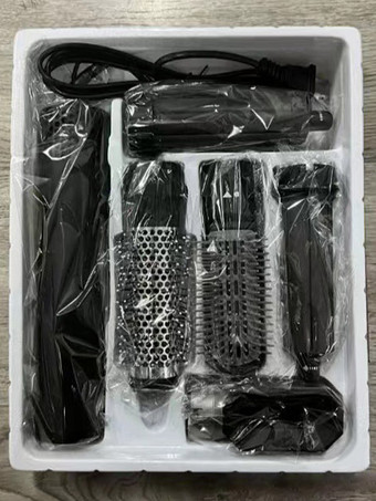 ブラック 5 で 1 プロのヘアドライヤーブラシカーリングセットマイナスイオンヘアカーラーすべてのヘアスタイルスタイリングツール家庭用ヘアドライヤー