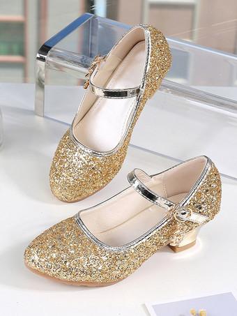 Kids gold 2025 party shoes