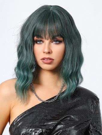 Short shop teal wig