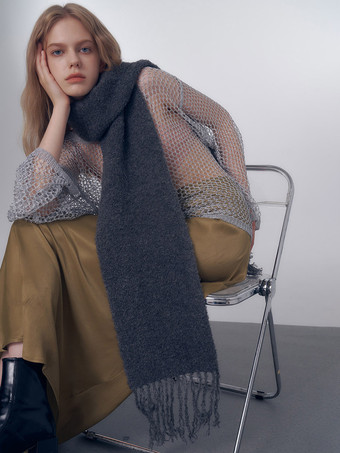 レディース スカーフ ファッション フリンジ