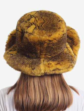 フェイクファーフィッシャーマンハット女性用デイリーカジュアルウィンターハット