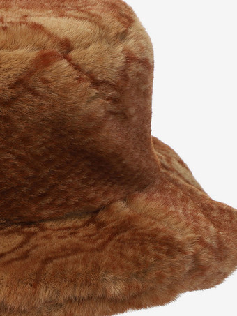 フェイクファーフィッシャーマンハット女性用デイリーカジュアルウィンターハット