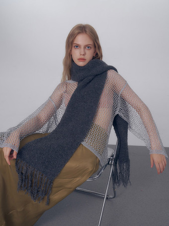 レディース スカーフ ファッション フリンジ