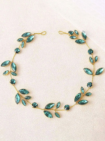 verde Tocados Accesorios para el cabello de boda para la novia