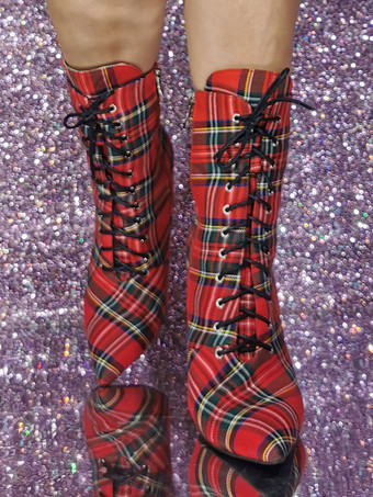 レディース ポインテッドトゥ スティレットヒール ブーティ