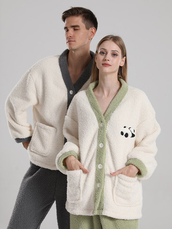 Ensemble De Maison Pyjama Manches Longues Pantalon Flanelle