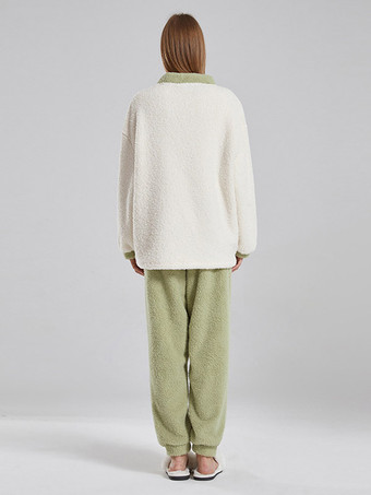 Ensemble De Maison Pyjama Manches Longues Pantalon Flanelle