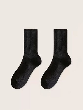 ブラック 女性の靴下ワームソックス