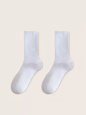 ホワイト 女性の靴下ワームソックス