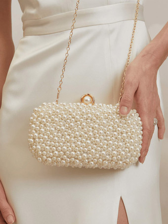 ウェディング ハンドバッグ ウェディング アクセサリー ウェディング クラッチ バッグ パール