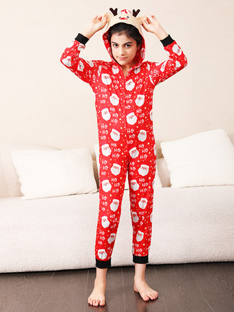 Family Christmas Pajamas Baby's Adult's Christmas Pattern Jumpsuit