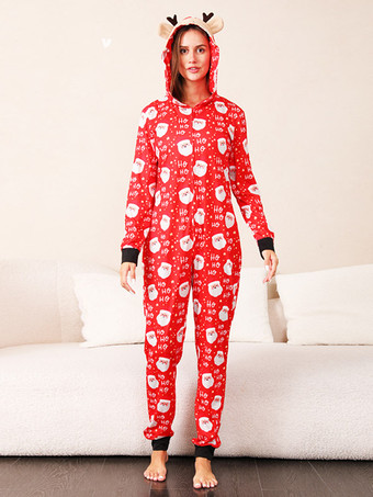 Family Christmas Pajamas Baby's Adult's Christmas Pattern Jumpsuit