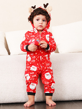 Family Christmas Pajamas Baby's Adult's Christmas Pattern Jumpsuit