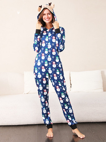 クリスマスお揃いのファミリーパジャマ フード付き 赤ちゃん用 大人用 ジャンプスーツ