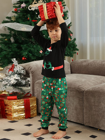 ファミリークリスマスパジャマ 赤ちゃん用 大人用 長袖 2枚セット