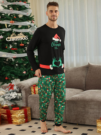 ファミリークリスマスパジャマ 赤ちゃん用 大人用 長袖 2枚セット