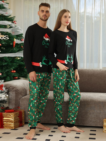 ファミリークリスマスパジャマ 赤ちゃん用 大人用 長袖 2枚セット