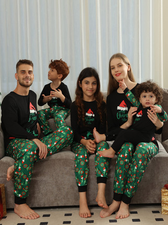 ファミリークリスマスパジャマ 赤ちゃん用 大人用 長袖 2枚セット