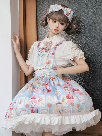 スイート ロリータ ドレス ポリエステル ノースリーブ ジャンパー スイート ロリータ ドレス