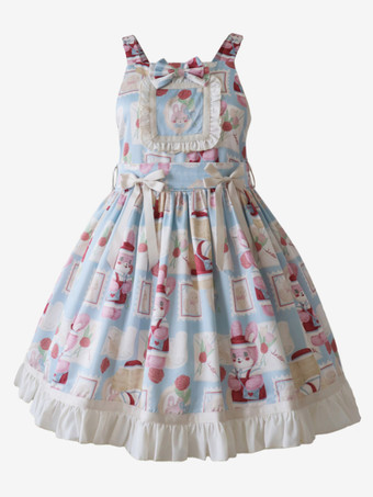 スイート ロリータ ドレス ポリエステル ノースリーブ ジャンパー スイート ロリータ ドレス