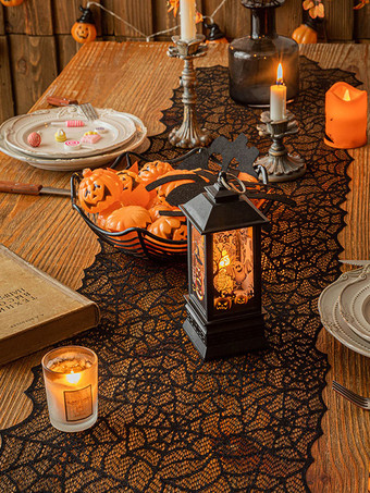 ハロウィン ハロウィンコスチューム ブラックポリエステル クモの巣柄アクセサリー ホリデーコスチューム