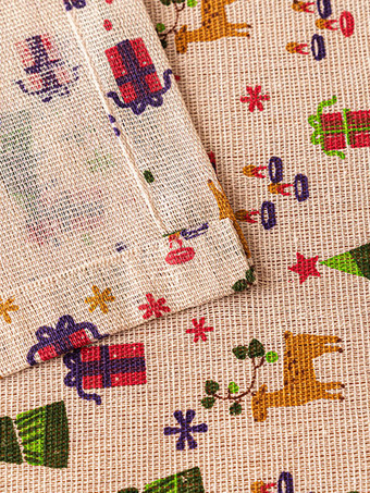 レッドクリスマスポリエステル繊維ポリエステルクリスマスパターンクリスマスホリデーコスチューム