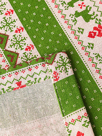 レッドクリスマスポリエステル繊維ポリエステルクリスマスパターンクリスマスホリデーコスチューム