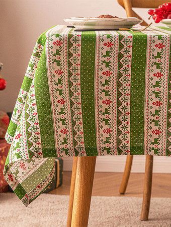 ライトグリーン レッドクリスマスポリエステル繊維ポリエステルクリスマスパターンクリスマスホリデーコスチューム