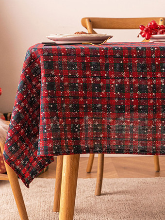 ブルー ダークグリーンクリスマスポリエステル繊維ポリエステルチェック柄クリスマスホリデーコスチューム