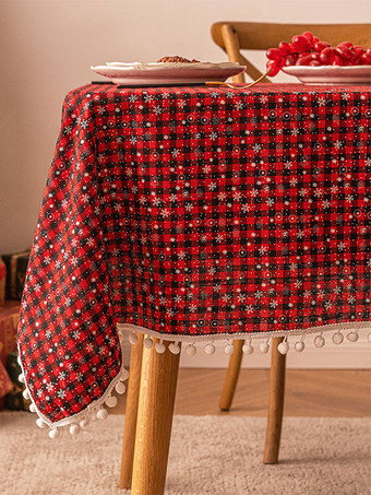 ブラック ホワイトクリスマスポリエステル繊維ポリエステルチェック柄クリスマスホリデーコスチューム