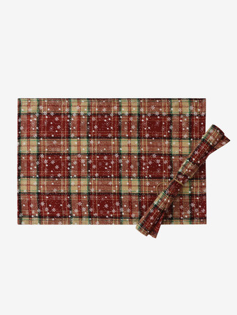 レッドクリスマスポリエステル繊維ポリエステルチェック柄クリスマスホリデーコスチューム
