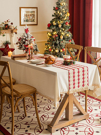 レッドクリスマスポリエステル繊維ポリエステルチェック柄クリスマスホリデーコスチューム