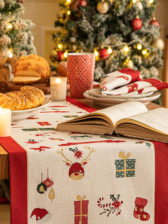 ホワイトクリスマスポリエステル繊維ポリエステルクリスマスパターンクリスマスホリデーコスチューム