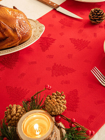 レッドクリスマスポリエステル繊維ポリエステルクリスマスパターンクリスマスホリデーコスチューム