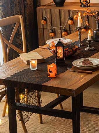 ブラック ハロウィン ハロウィンコスチューム ブラックポリエステル クモの巣柄アクセサリー ホリデーコスチューム