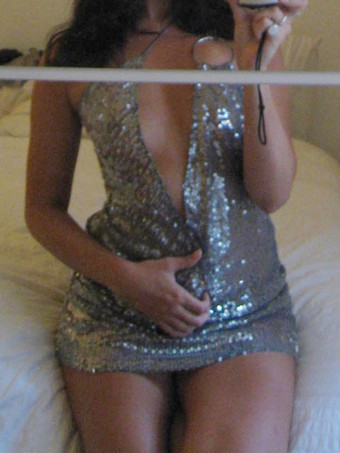 ウルトラセクシーなカルブウェアディープV非対称スパンコールミニドレス