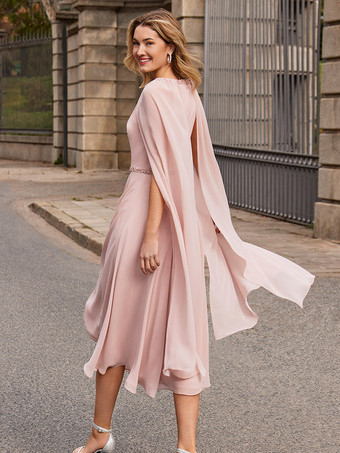 ブライダルマザードレス ジュエルネック ノースリーブ ショートサッシュ ゲストドレス 結婚式用