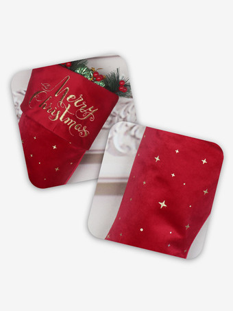 アクセサリークリスマスレッドポリエステル繊維クリスマスパターンクリスマスホリデーコスチューム