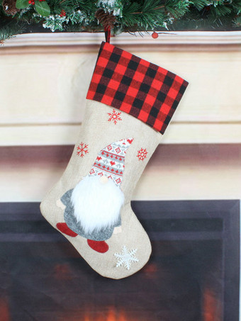 カーキ アクセサリークリスマスレッドポリエステル繊維クリスマスパターンクリスマスホリデーコスチューム