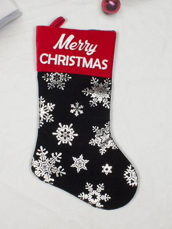 ブラックシルバーアクセサリー クリスマス ブラック ポリエステル繊維 クリスマス パターン クリスマス ホリデー コスチューム