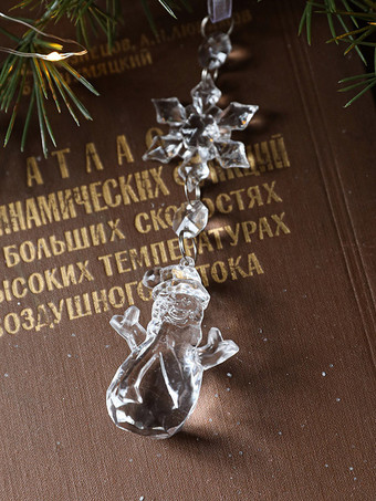 カラーホワイトアクセサリー クリスマス 透明合成クリスマス パターン クリスマス ホリデー コスチューム