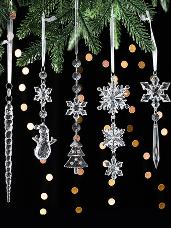 アクセサリー クリスマス 透明合成クリスマス パターン クリスマス ホリデー コスチューム