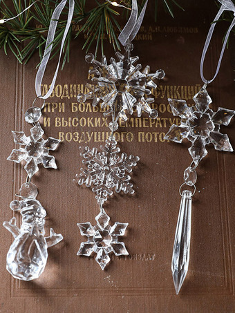 アクセサリー クリスマス 透明合成クリスマス パターン クリスマス ホリデー コスチューム